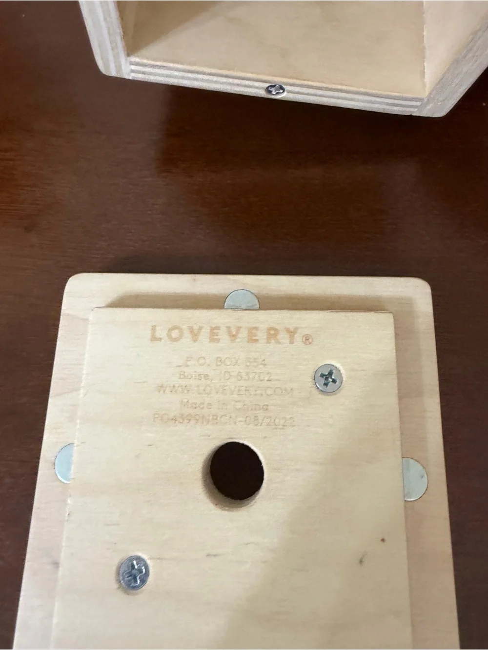 Lovevery Wooden Coin Bank Set - 3 Interchangeable Lids